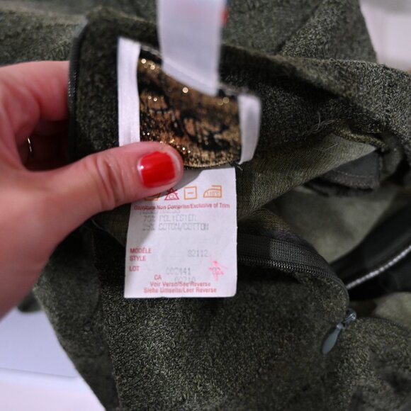 Joseph Ribkoff Size 14 Vintage Forest Green Textured Midi Dress - Picture 8 of 12